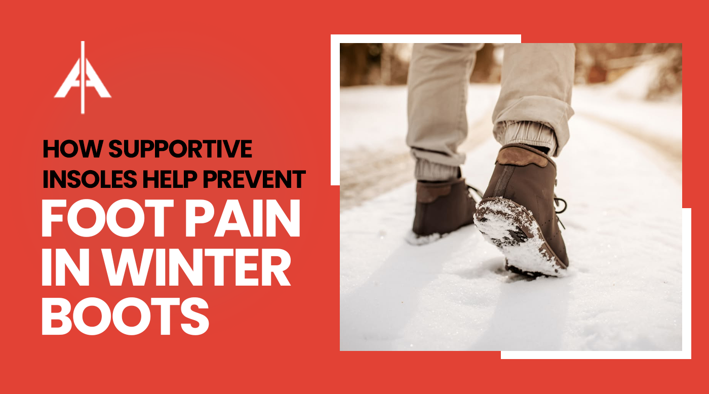 ALINE Climate insoles providing support inside winter boots